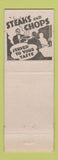 Matchbook Cover - Wayne's Grill New Castle IN Stop Wigglin