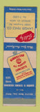 Matchbook Cover - Gibraltar Concrete Langer Fence Detroit MI