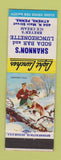 Matchbook Cover - Shannon's Soda Bar Lunch Athens PA Hunting Pals