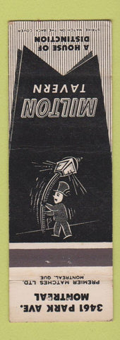 Matchbook Cover - Milton Tavern Montreal QC WEAR