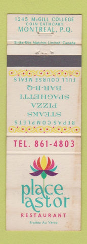 Matchbook Cover - Place Astor Restaurant Montreal QC WEAR