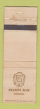 Matchbook Cover - Granite Club Toronto ON WEAR