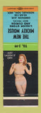 Matchbook Cover - New Mickey Mouse Liquor Curious Nogales Sonora Mexico pinup