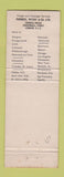 Matchbook Cover - Furness Lines Freight Shipping Cruise