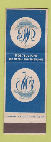 Matchbook Cover - Anver Compagnie Maritime Belge Belgium