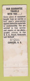 Matchbook Cover - El Globo Camera Store Curacao WEAR