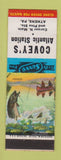 Matchbook Cover - Covey's Atlantic oil gas Athens PA Hooked