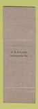 Matchbook Cover - Rockey's Gulf oil gas Indianapolis IN pinup Fixin Drawers
