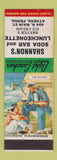 Matchbook Cover - Shannon's Soda Bar Lunch Athens PA Old Salt