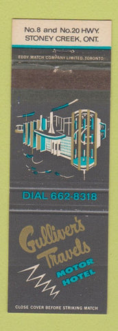 Matchbook Cover - Gulliver's Travels Motor Hotel Stoney Creek ON