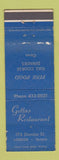 Matchbook Cover - Getta's Restaurant London ON WORN