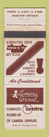 Matchbook Cover - Camera Corral Hamilton ON WEAR