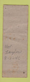 Matchbook Cover - BW Antiques East Orange NJ WORN Full Length