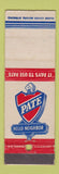 Matchbook Cover - Pate oil gas  WEAR