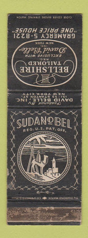 Matchbook Cover - Sudanobel Bellshire Men's Clothes Beller New York City WEAR