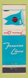 Matchbook Cover - Furness Lines Freight Shipping Cruise flag