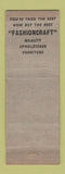 Matchbook Cover - Fashioncraft Furniture Corp Portland OR pinup