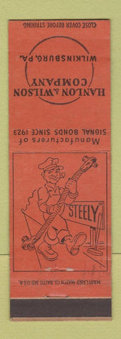 Matchbook Cover - Hanlon Wilson Company Wilkinsburg PA