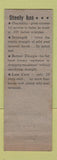 Matchbook Cover - Hanlon Wilson Company Wilkinsburg PA