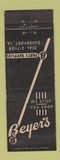 Matchbook Cover - Beyer's Party Supplies Davenport IA