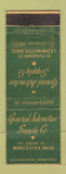 Matchbook Cover - General Automotive Supply Leominster MA WORN