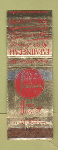 Matchbook Cover - Farmingdame Motors Studebaker LI NY POOR