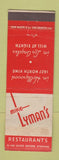 Matchbook Cover - Mike Lyman's Restaurants Hollywood Los Angeles CA WEAR