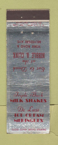 Matchbook Cover - Nibble and Clink Restaurant WEAR