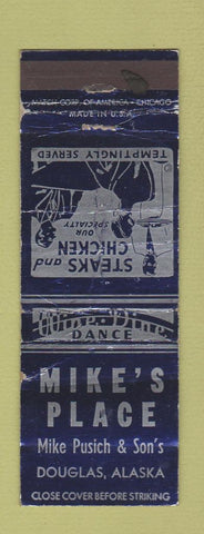 Matchbook Cover - Mike's Place Douglas AK WORN