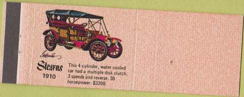 Matchbook Cover - Stearns 1910 BLANK