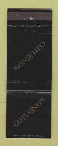 Matchbook Cover - Cotugno's Hillside IL WORN