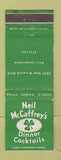Matchbook Cover - Niel McCaffrey's Restaurant Fort Lauderdale FL