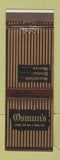 Matchbook Cover - Osmun's Men's Clothes Pontiac Warren Southfield MI