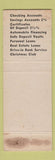 Matchbook Cover - Wayne Bank MI WORN