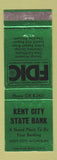 Matchbook Cover - Kent City State Bank MI