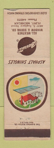 Matchbook Cover - Barrett Window Siding Shingles Flint MI WEAR