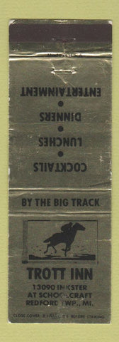 Matchbook Cover - Trott Inn Redford Township MI WEAR
