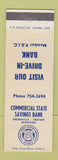 Matchbook Cover - Commercial State Savings Bank Greenville Trufant MI