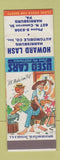 Matchbook Cover - Howard Lash Harrisburg PA Automobile Company hillbilly