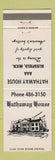 Matchbook Cover - Hathaway House Blissfield MI