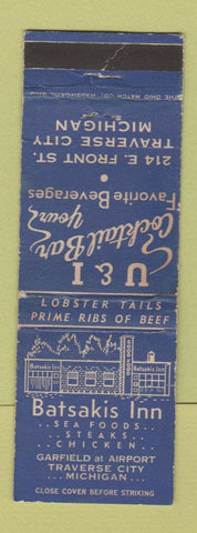 Matchbook Cover - Batsakis Inn Traverse City MI