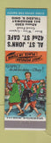 Matchbook Cover - Al St John's 42nd St Cafe Toledo OH