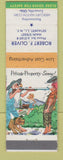 Matchbook Cover - Robert Oliver Mercury Match Setauket LI NY hillbilly