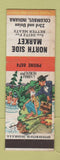 Matchbook Cover - North Side Market Grocery Columbus IN hillbilly WEAR