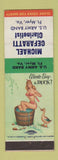 Matchbook Cover - Michael Cefaratti US Army Band Fort Myer VA pinup