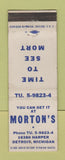 Matchbook Cover - Morton's Detroit MI WEAR