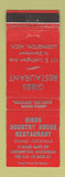 Matchbook Cover - Gibbs Country House Restaurant Ludington MI