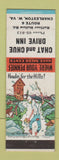 Matchbook Cover - Chat and Chue Drive Inn Charleston WV hillbilly