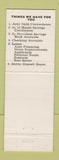 Matchbook Cover - Exchange Savings Bank Mount Pleasant MI BRONZE WEAR