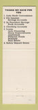 Matchbook Cover - Exchange Savings Bank Mount Pleasant MI GREEN